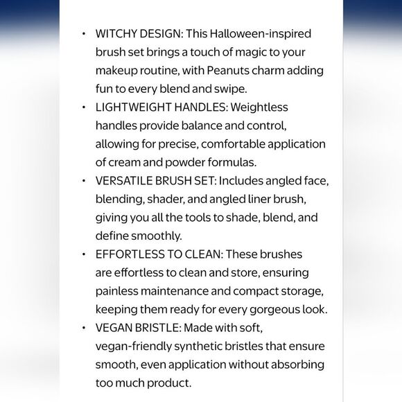 Profusion Cosmetics X Peanuts Witchy Blend 4-PC Brush Set - Picture 8 of 9